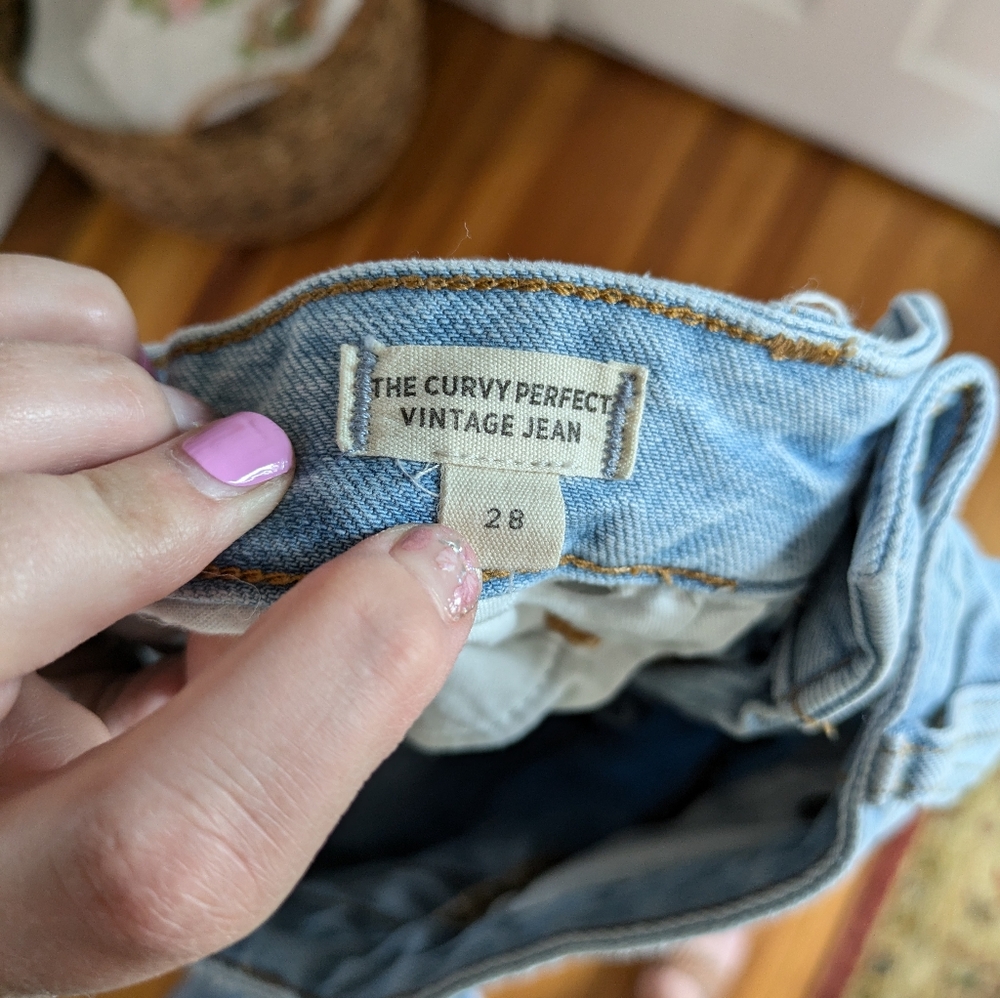 Madewell curvy perfect jean high rise light wash size 28 - Picture 11 of 12
